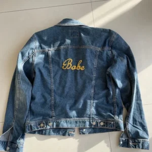 Jean jacket with Babe embroidery on the back